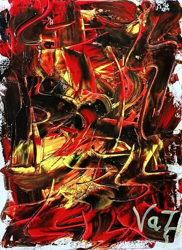 Lava Pulse by Adolfo Vázquez Burgos, Painting for Sale on Select