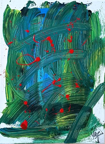 Sap and Blood by Adolfo Vázquez Burgos, Painting for Sale on Select