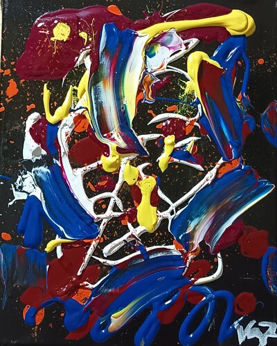 "Fragmentos de Identidad". by Adolfo Vázquez Burgos, Painting for Sale on Select