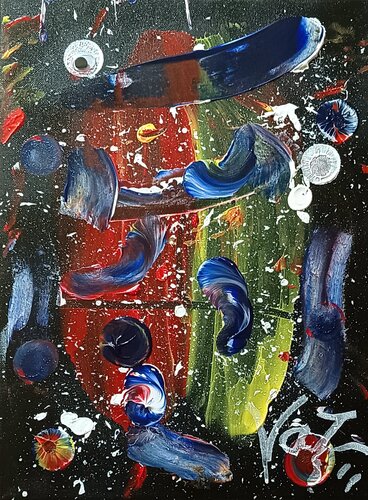 Danza Interestelar by Adolfo Vázquez Burgos, Painting for Sale on Select