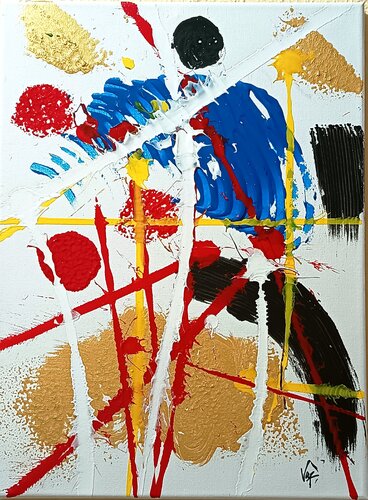 Vértice Abstracto by Adolfo Vázquez Burgos, Painting for Sale on Select