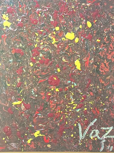 “Entre Cenizas y Neón” by Adolfo Vázquez Burgos, Painting for Sale on Select