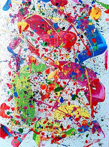 Explosión de colores by Adolfo Vázquez Burgos, Painting for Sale on Select