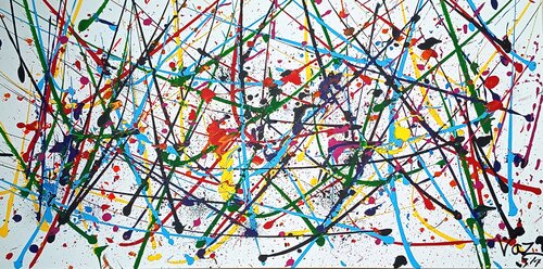 Cartografy of chaos by Adolfo Vázquez Burgos, Painting for Sale on Select