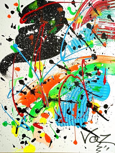 Neón indomable by Adolfo Vázquez Burgos, Painting for Sale on Select