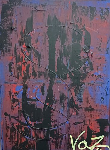 Te silence of circles by Adolfo Vázquez Burgos, Painting for Sale on Select