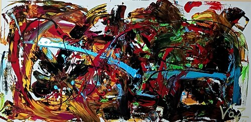 Pulso indómito by Adolfo Vázquez Burgos, Painting for Sale on Select