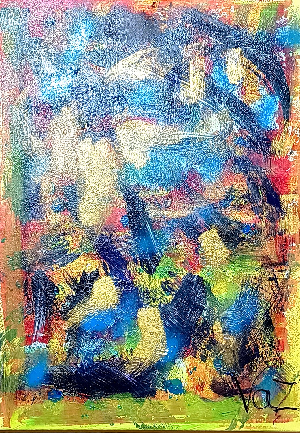 Birth of Color Adolfo Vázquez Burgos Original painting for sale