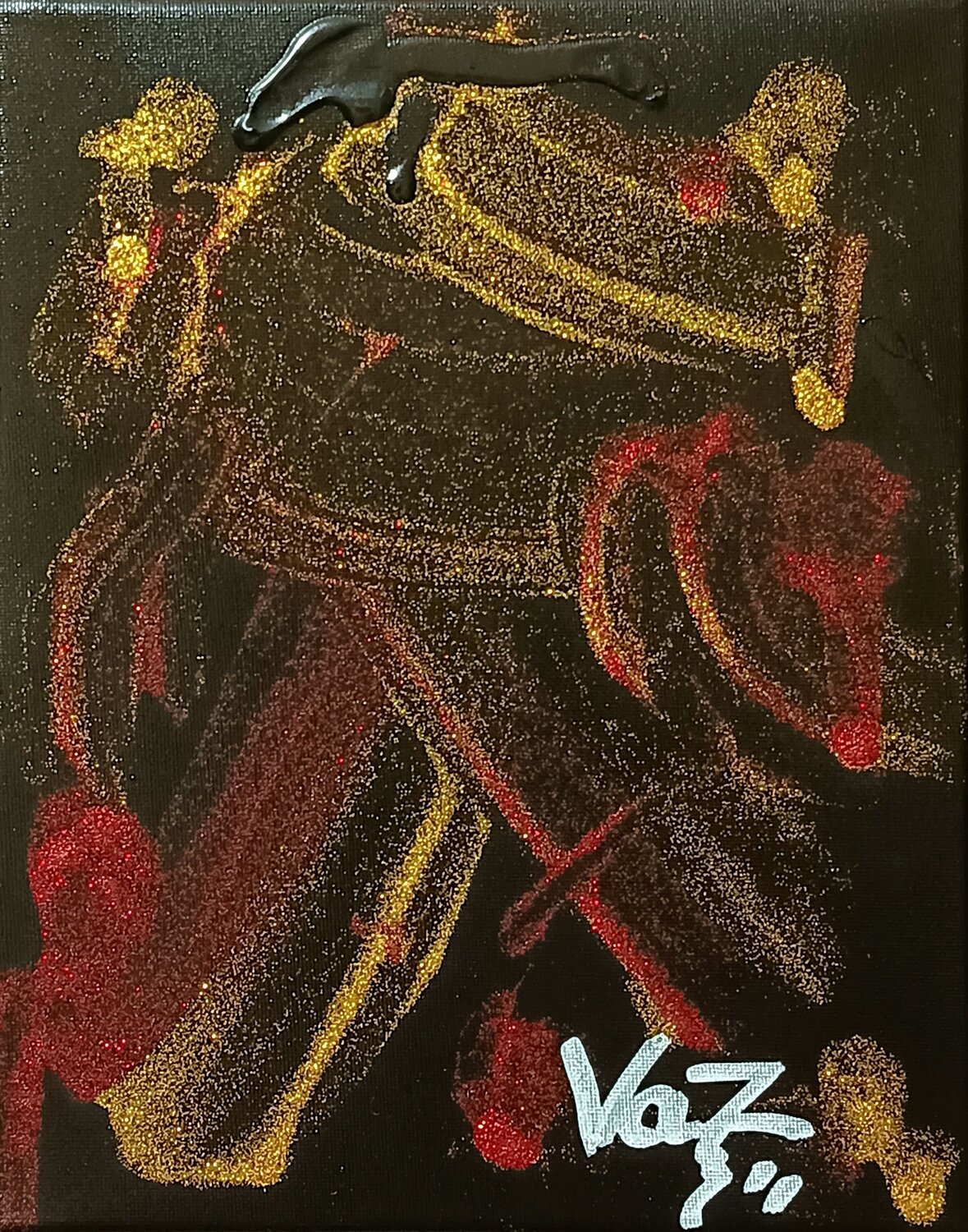 Oro sobre sombra Adolfo Vázquez Burgos Original painting for sale
