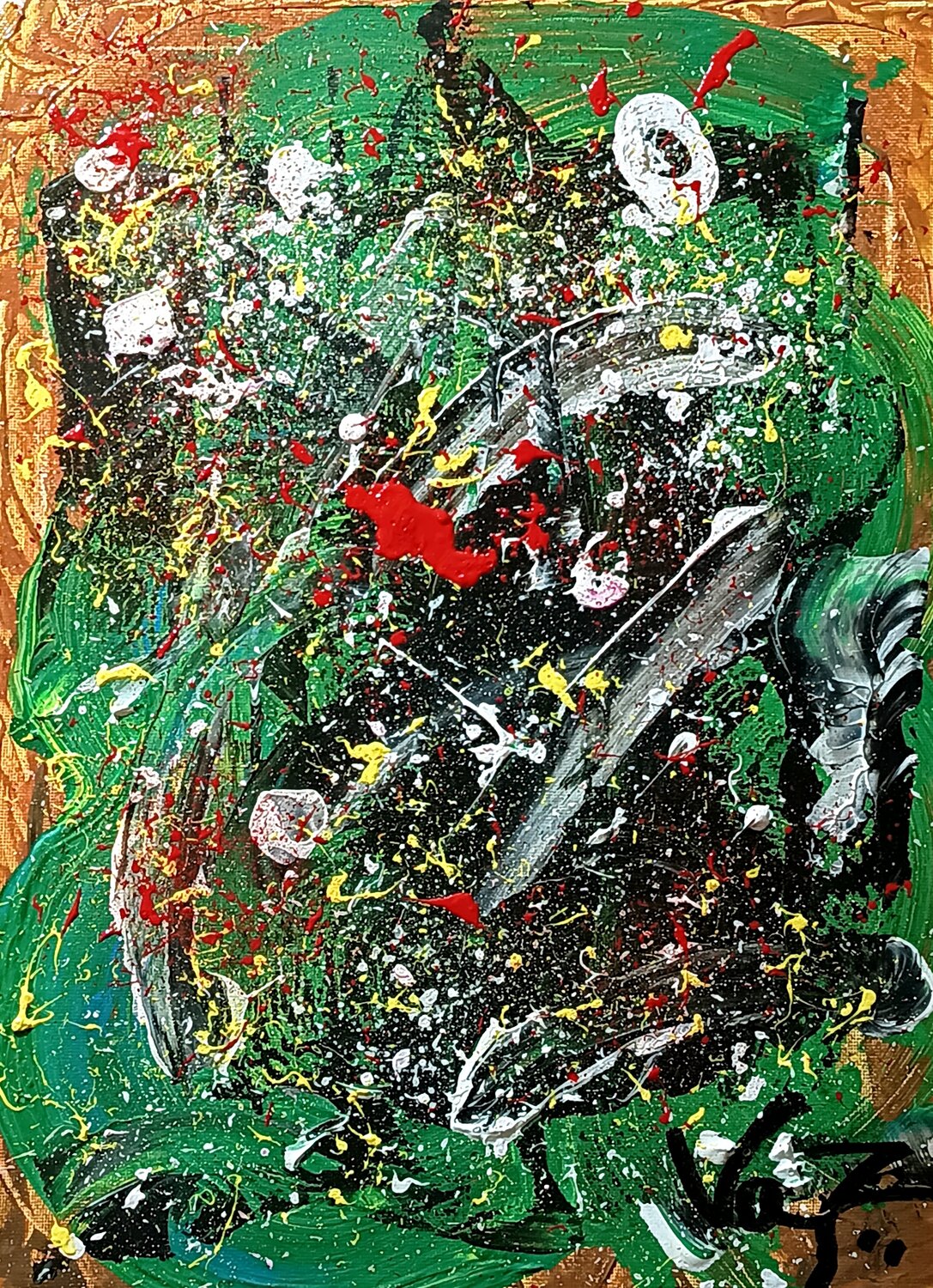 Pulso Primigenio» Adolfo Vázquez Burgos Original painting for sale