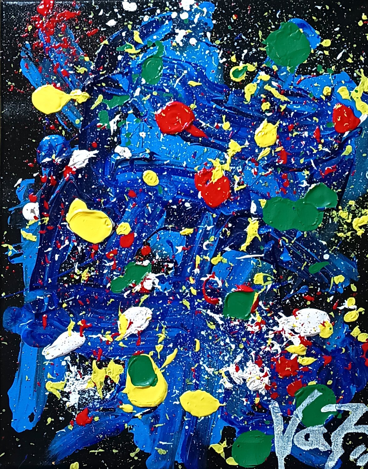 Galaxia Interior Adolfo Vázquez Burgos Original painting for sale