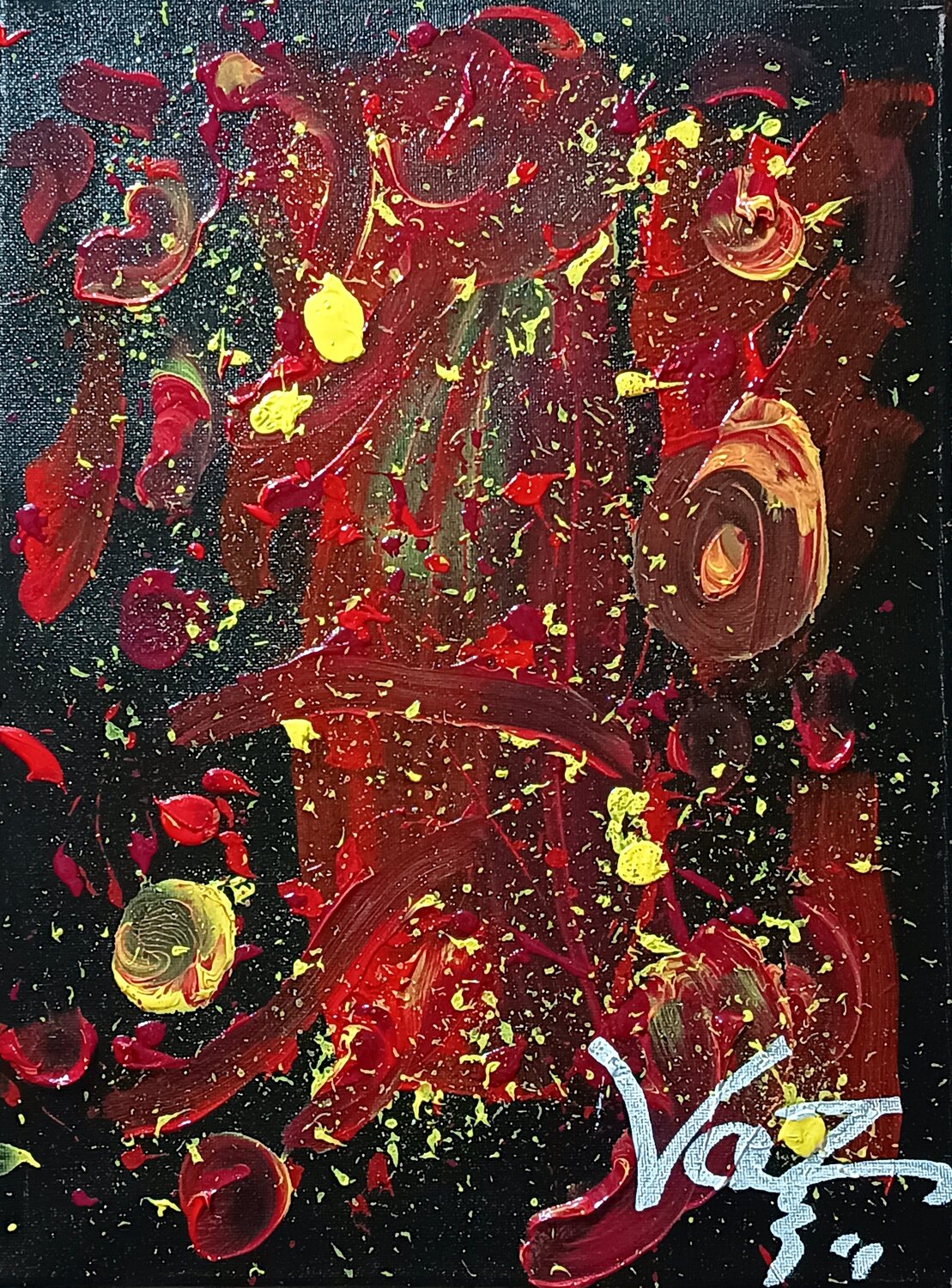 Sangre y Luz Adolfo Vázquez Burgos Original painting for sale