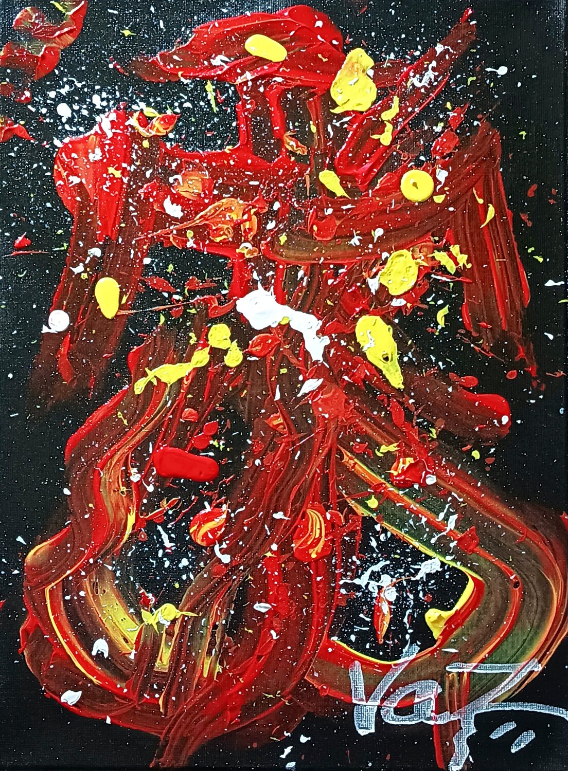 Bailarina flamenca Adolfo Vázquez Burgos Original painting for sale
