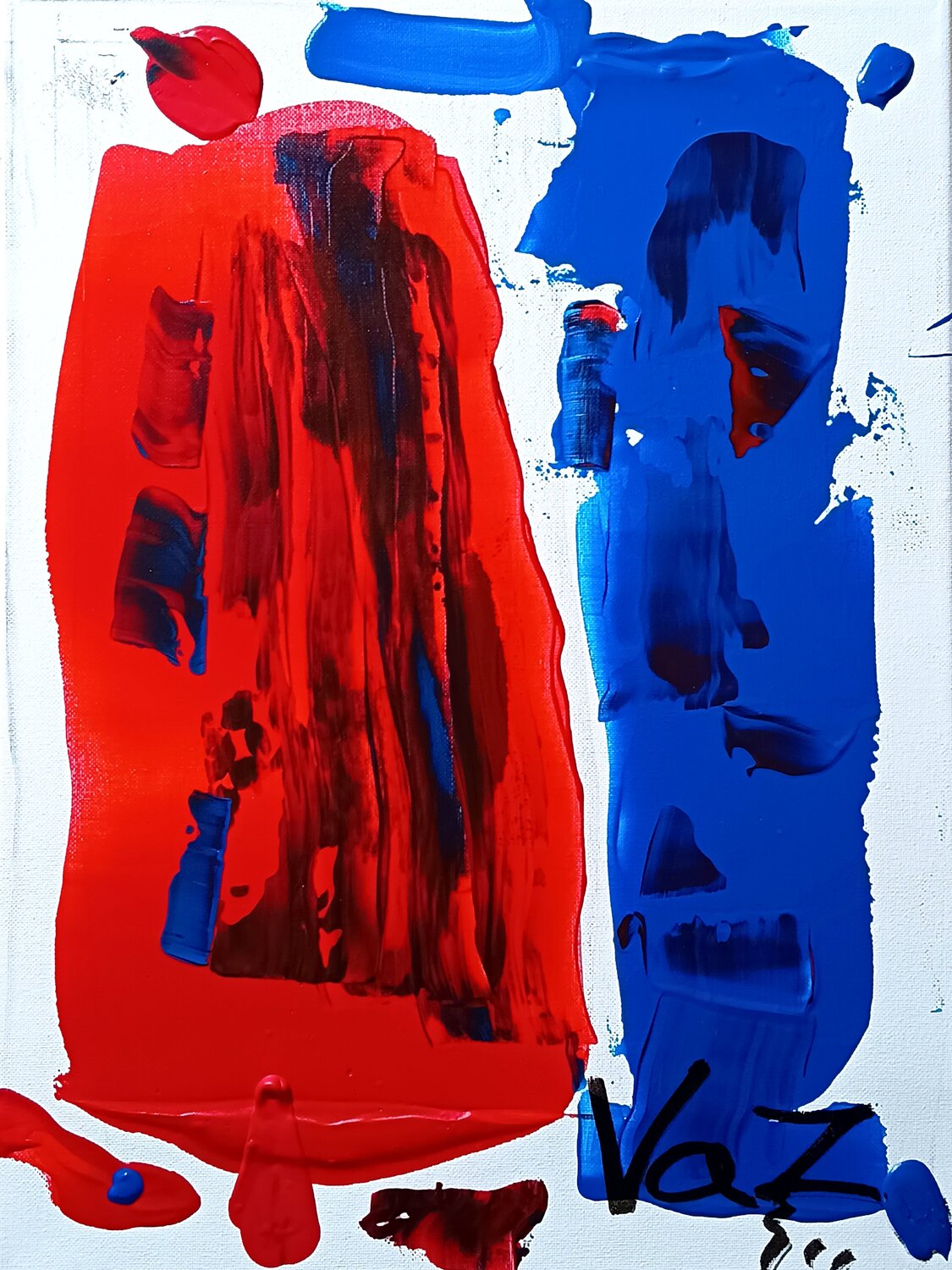 Entre Dos Fuerzas Adolfo Vázquez Burgos Original painting for sale