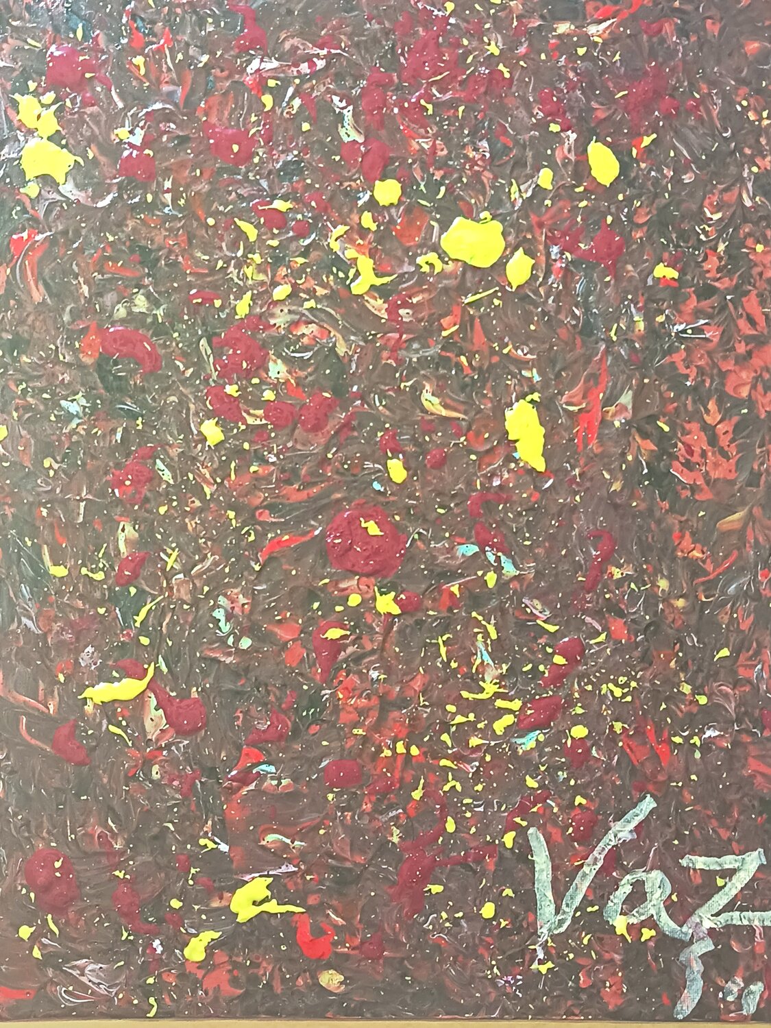 “Entre Cenizas y Neón” Adolfo Vázquez Burgos Original painting for sale