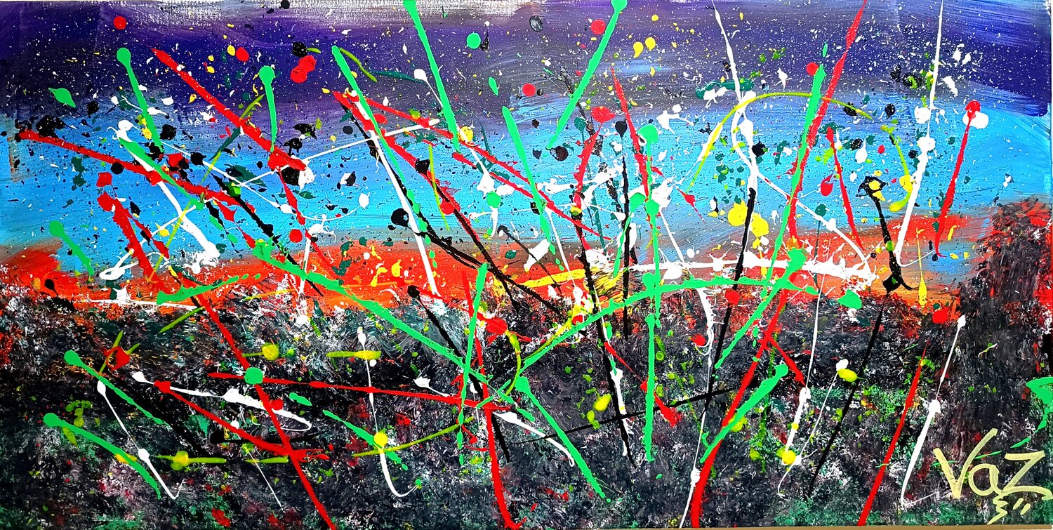 Constelación Salvaje Adolfo Vázquez Burgos Original painting for sale