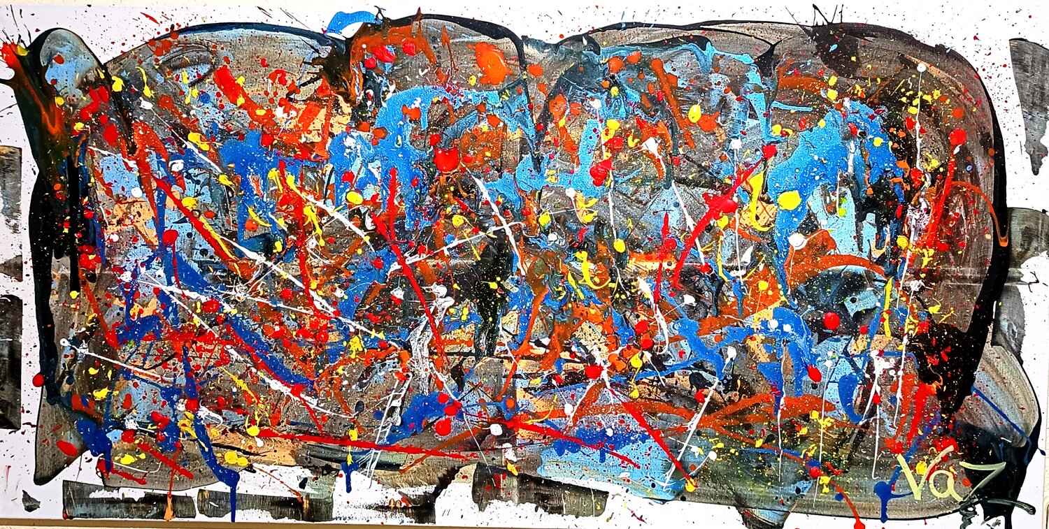ATLAS OF UNCERTAINTY Adolfo Vázquez Burgos Original painting for sale