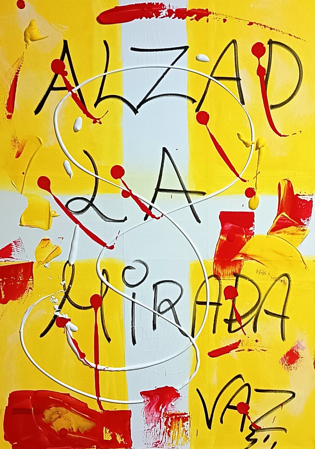 Alzad la mirada Adolfo Vázquez Burgos Original painting for sale