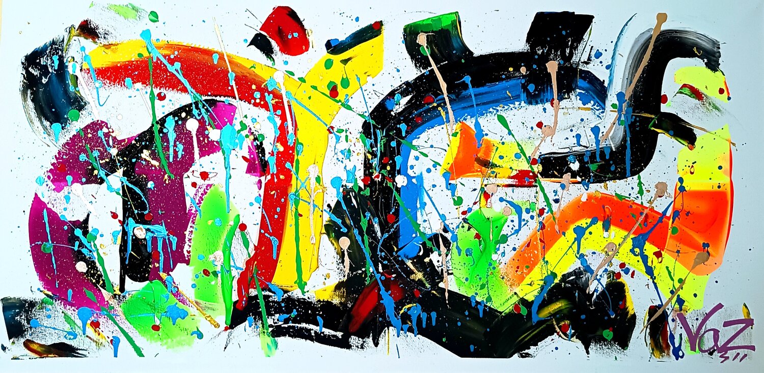 Latido abstracto Adolfo Vázquez Burgos Original painting for sale