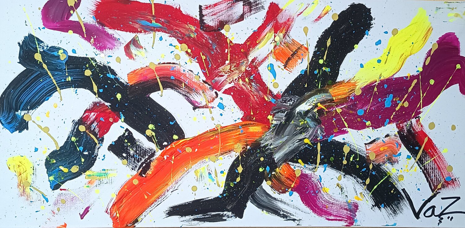 Cruce de caminos Adolfo Vázquez Burgos Original painting for sale