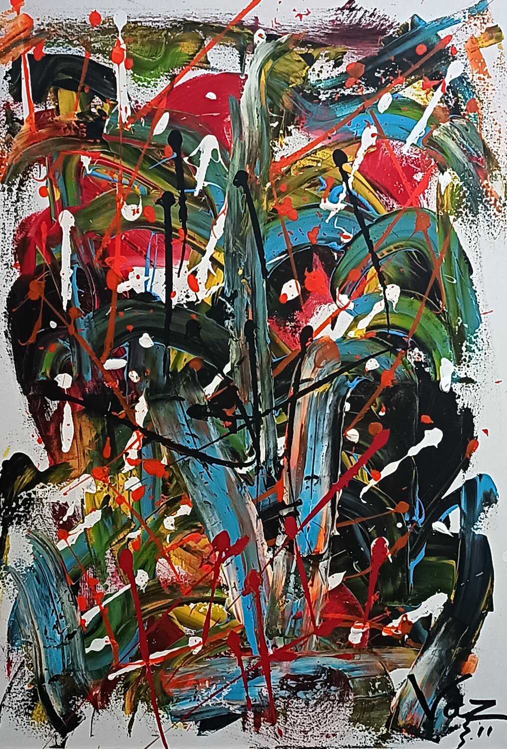 “Untamed Rhythm”. Adolfo Vázquez Burgos Original painting for sale