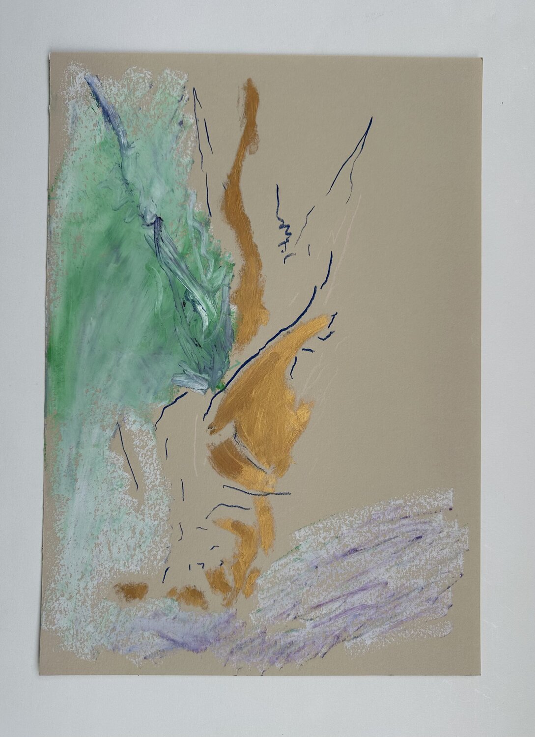 tree no.6 Amin Shojaei Original painting for sale