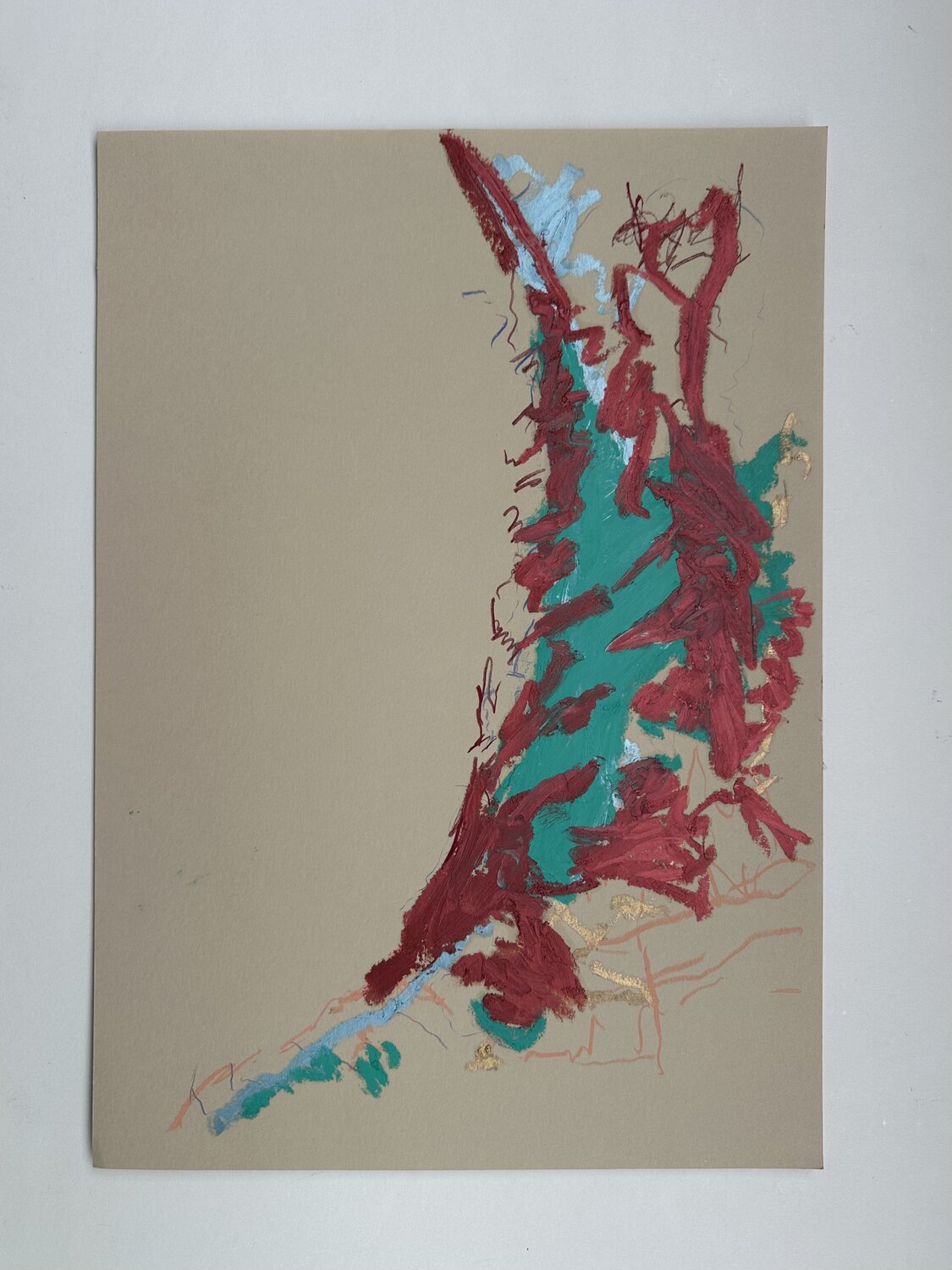 tree no.4 Amin Shojaei Original painting for sale