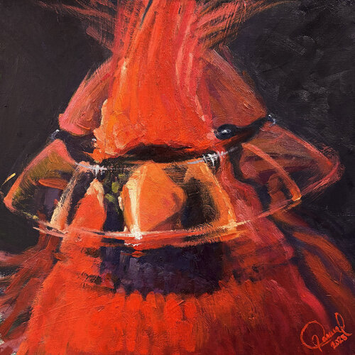 Cardenal by Carlos Pascual, Painting for Sale on Select