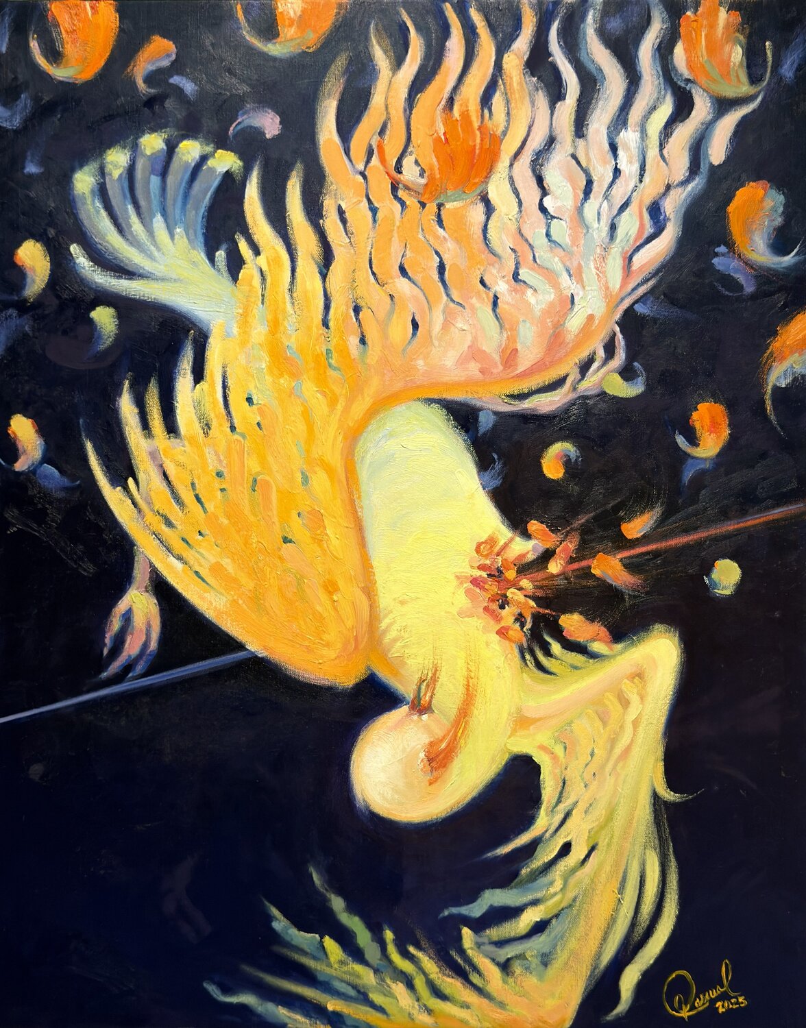 Caída Carlos Pascual Original painting for sale