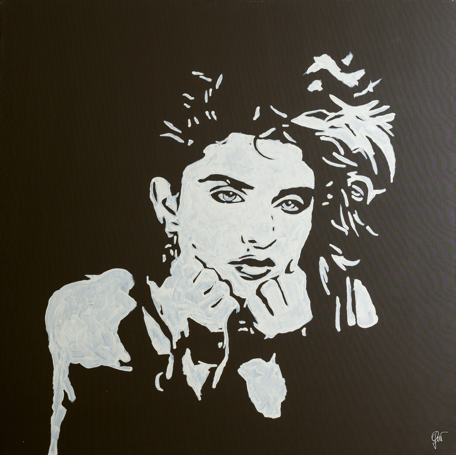 Madonna acrilico su tela Fabio Guzzano Original painting for sale