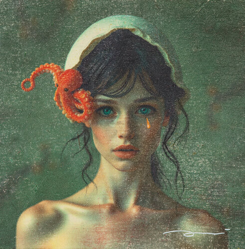 1876 COCOON #2 by ENRIC AROMI-MASRIERA, Painting for Sale on Select