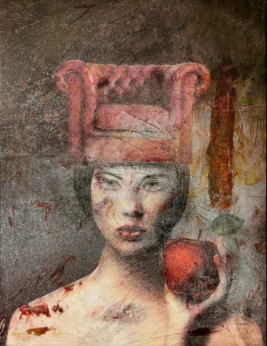 THE SOFA QUEEN by ENRIC AROMI-MASRIERA, Painting for Sale on Select