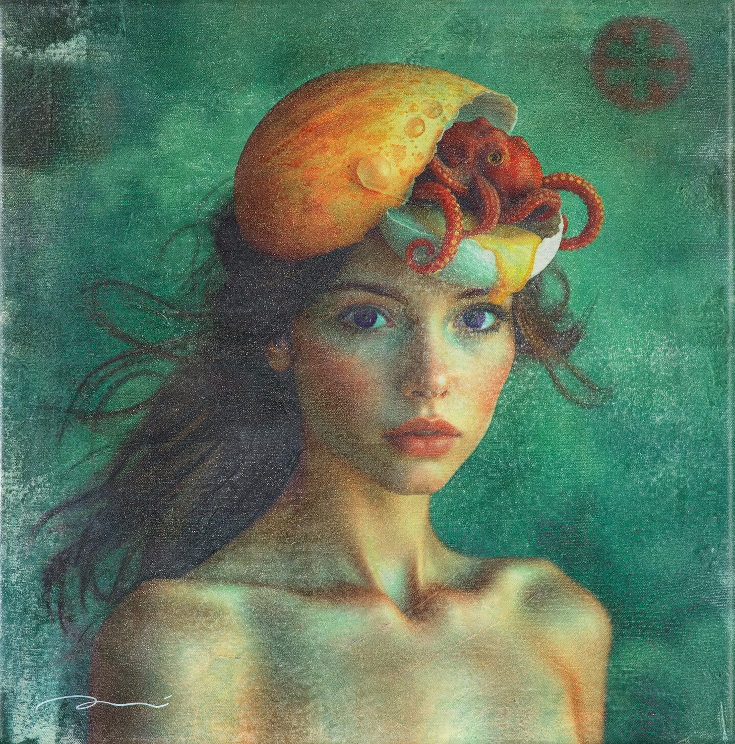 1847 COCOON #1 ENRIC AROMI-MASRIERA Original painting for sale
