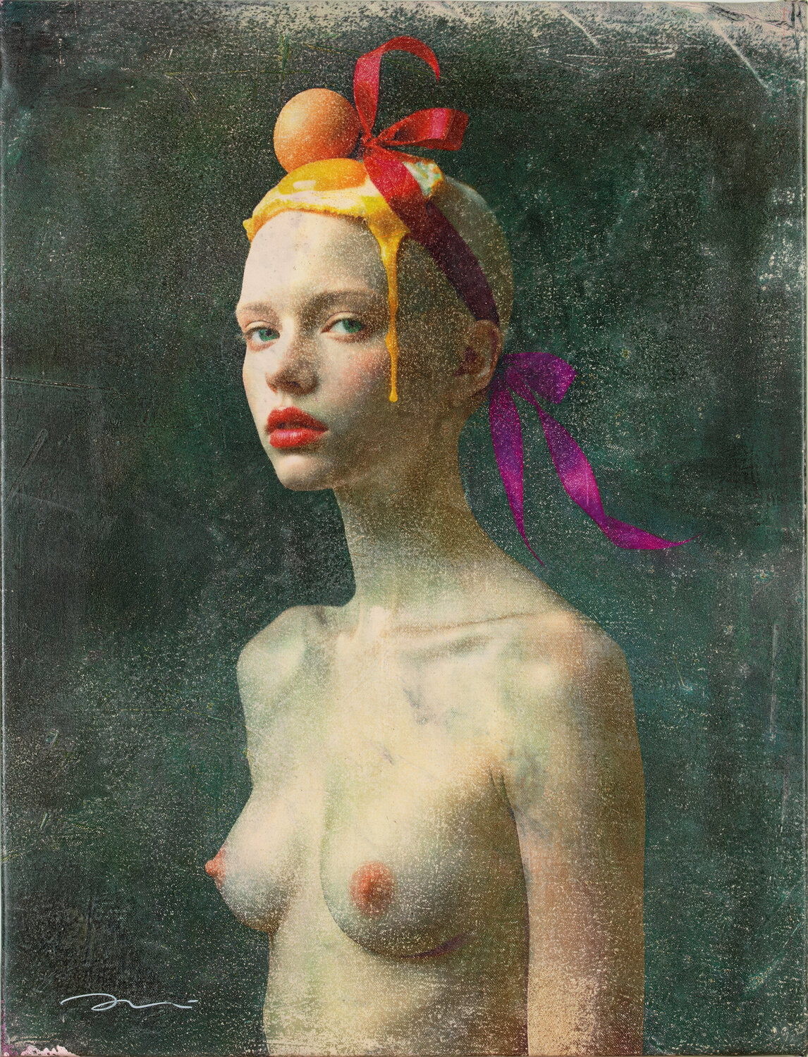 1842 EL REGAL (THE GIFT) ENRIC AROMI-MASRIERA Original painting for sale