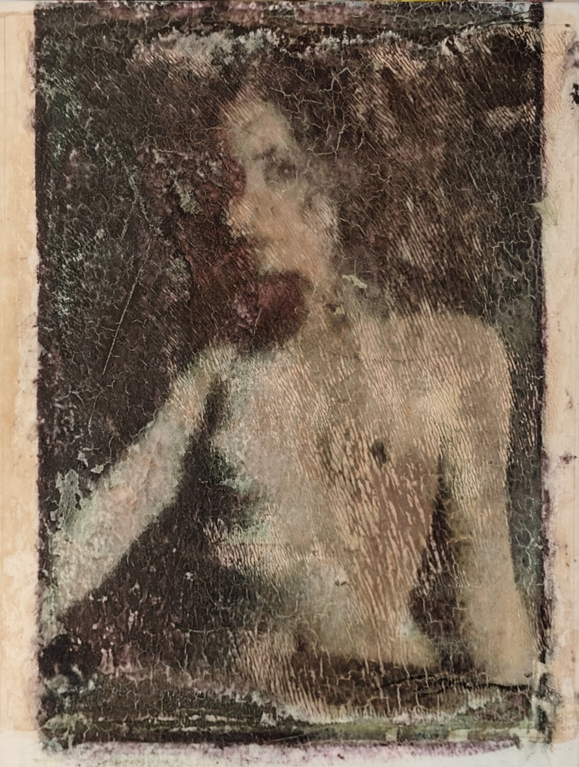 083 MELANIE PUESTA  (OBRA HISTORICA) ENRIC AROMI-MASRIERA Original painting for sale