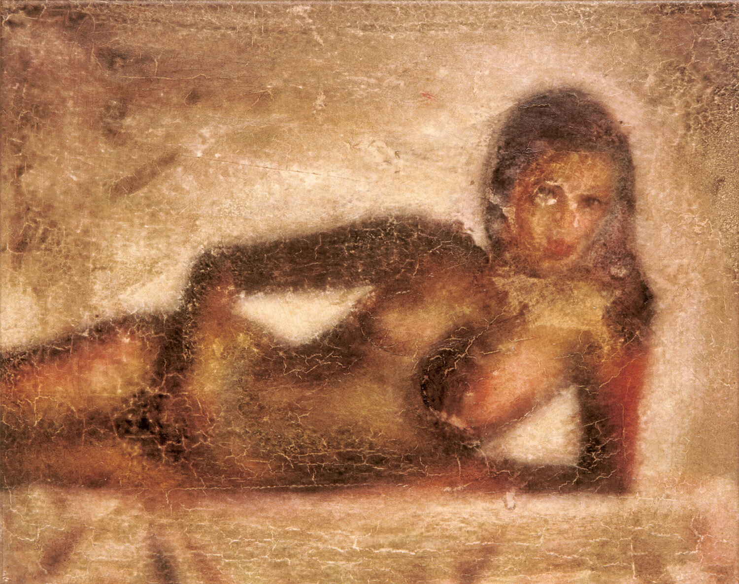080 DEBBIE EN DIVAN #2 ENRIC AROMI-MASRIERA Original painting for sale