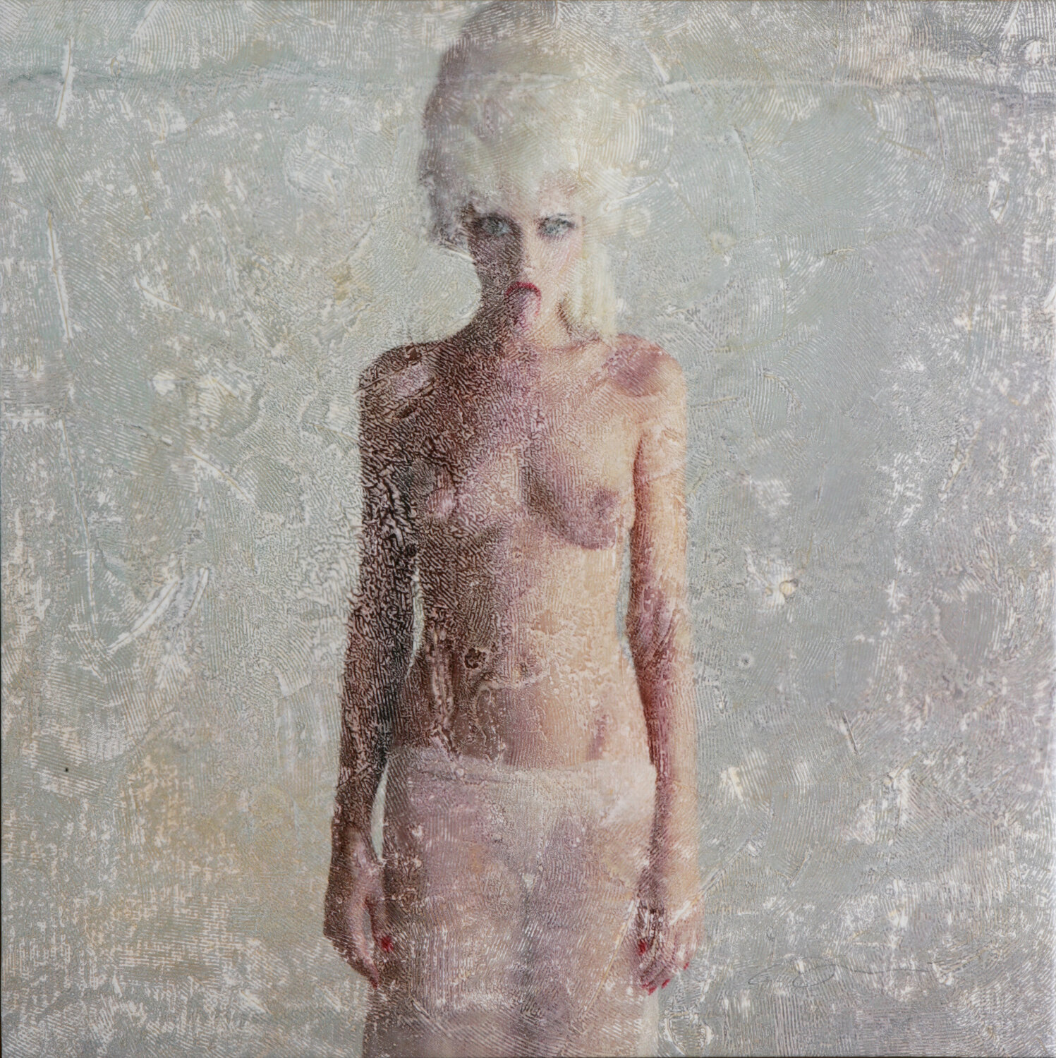 814 ESPARANDO EL PARAISO (WAITING FOR PARADISE) ENRIC AROMI-MASRIERA Original painting for sale