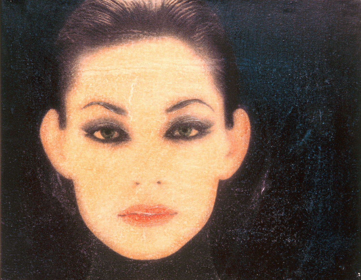 067 OJOS EN FONDO CARNAL ENRIC AROMI-MASRIERA Original painting for sale