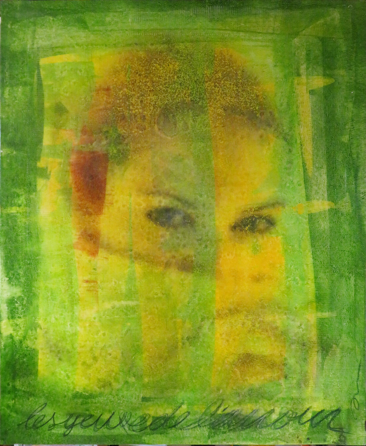133 LES YEUX DE L'AMOUR ENRIC AROMI-MASRIERA Original painting for sale
