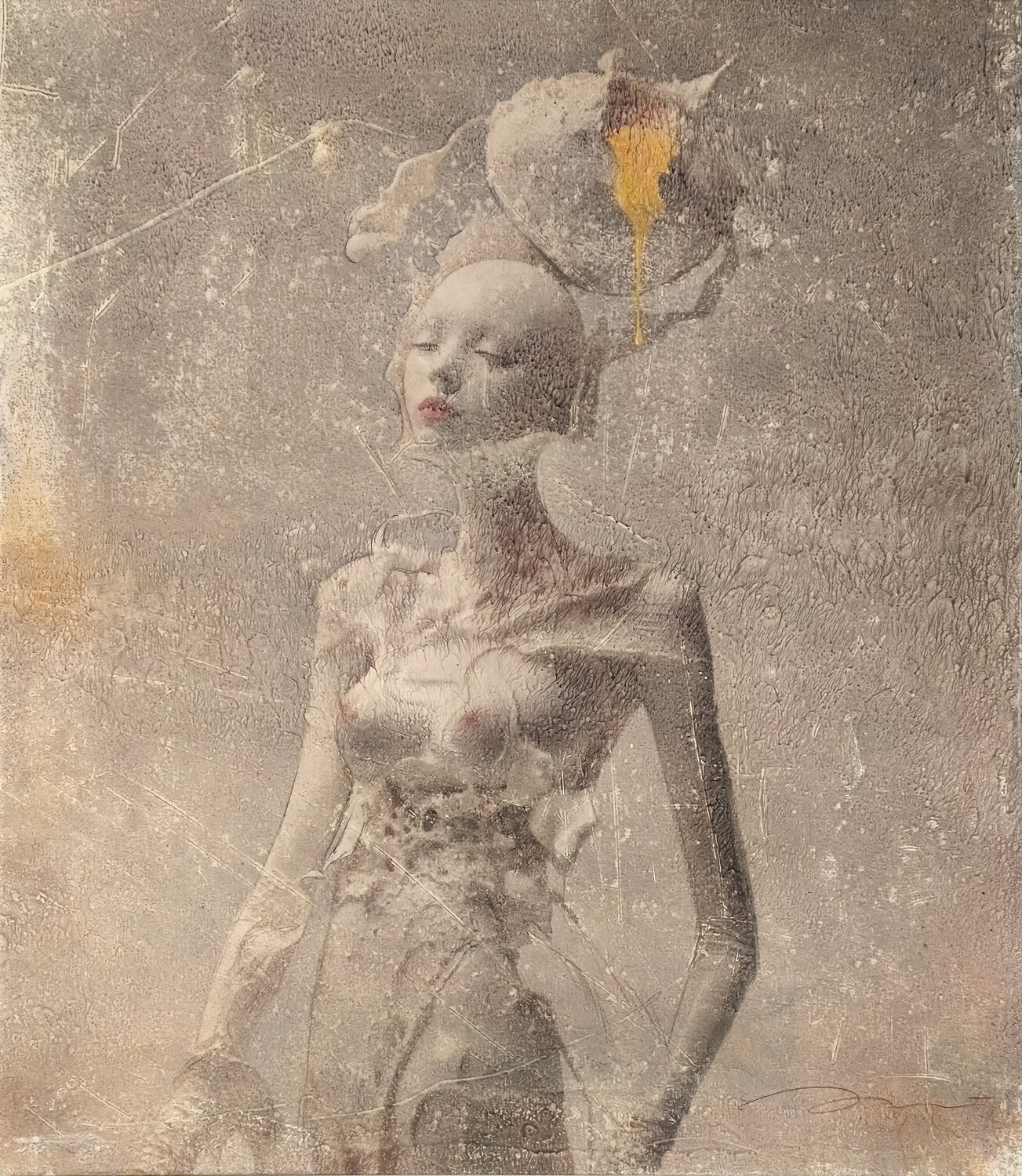 2186 DREAM OF YOUNG GIRLS ENRIC AROMI-MASRIERA Original painting for sale