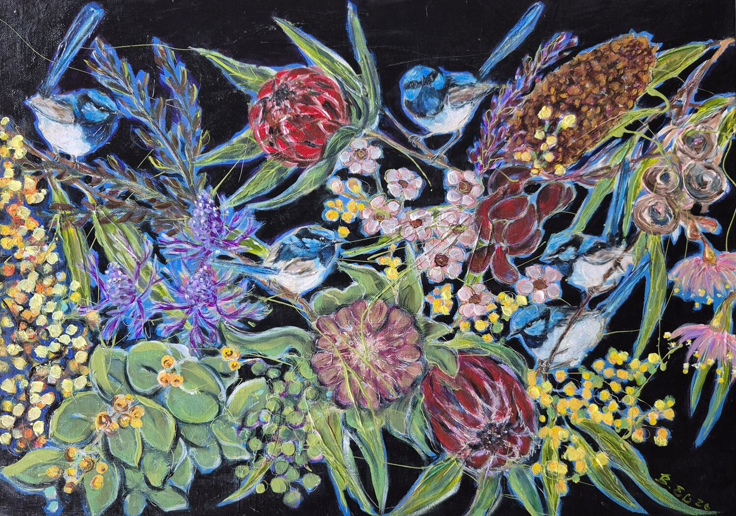Hidden Gems of Life Belinda Eldridge Originalgemälde zu verkaufen