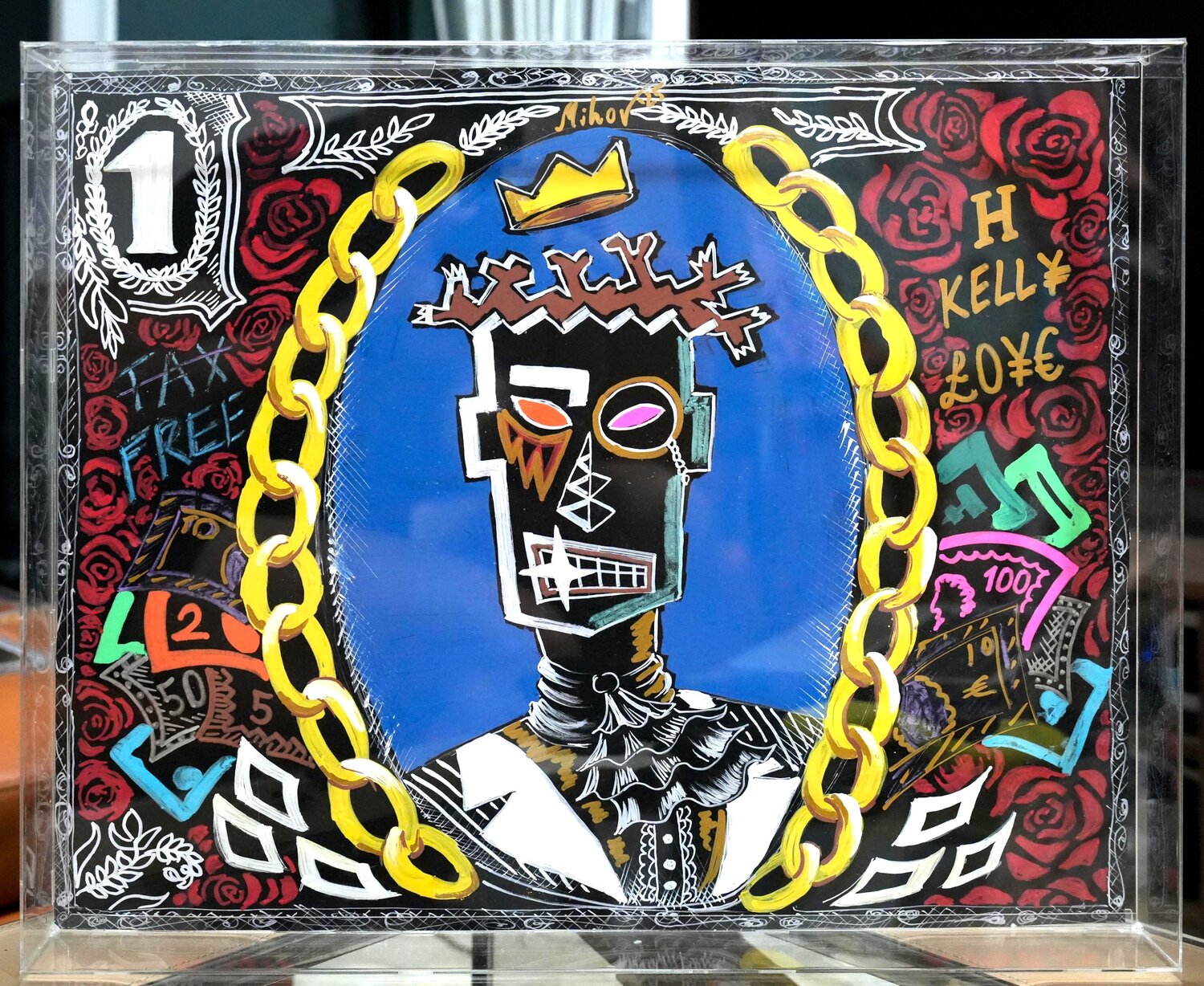 One Basq Mini Mural: £Ø¥€ Mihov Original painting for sale