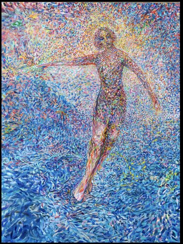 The laws of the universe flow through our life form. by Eva Akopian, Painting for Sale on Select