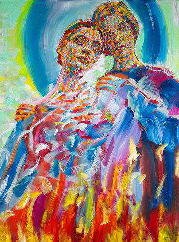 angels by Eva Akopian, Painting for Sale on Select