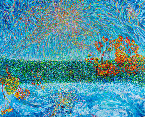 UP AND DOWN AND UP by Eva Akopian, Painting for Sale on Select