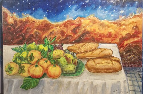 Alimenti quotidiani by Antonino Nicolini, Painting for Sale on Select