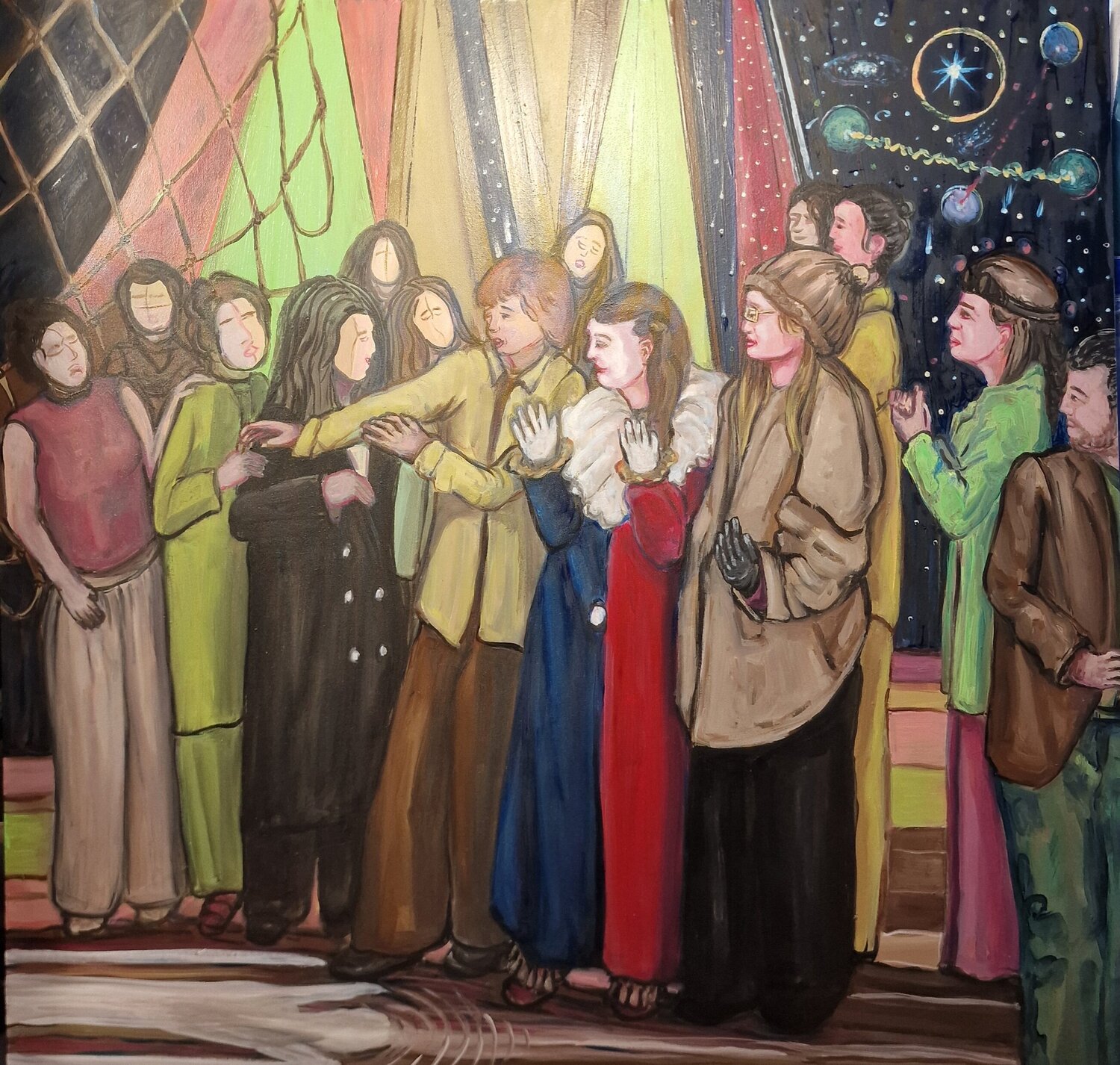 Spiriti liberi Antonino Nicolini Original painting for sale