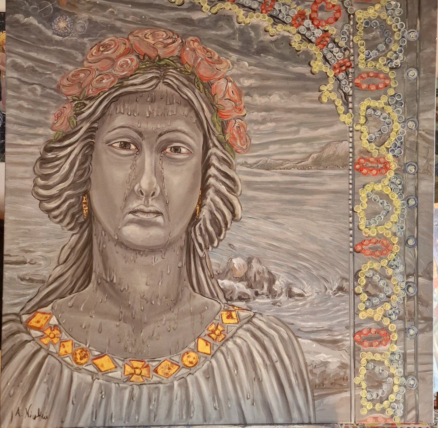 La Santuzza 2026 Antonino Nicolini Original painting for sale
