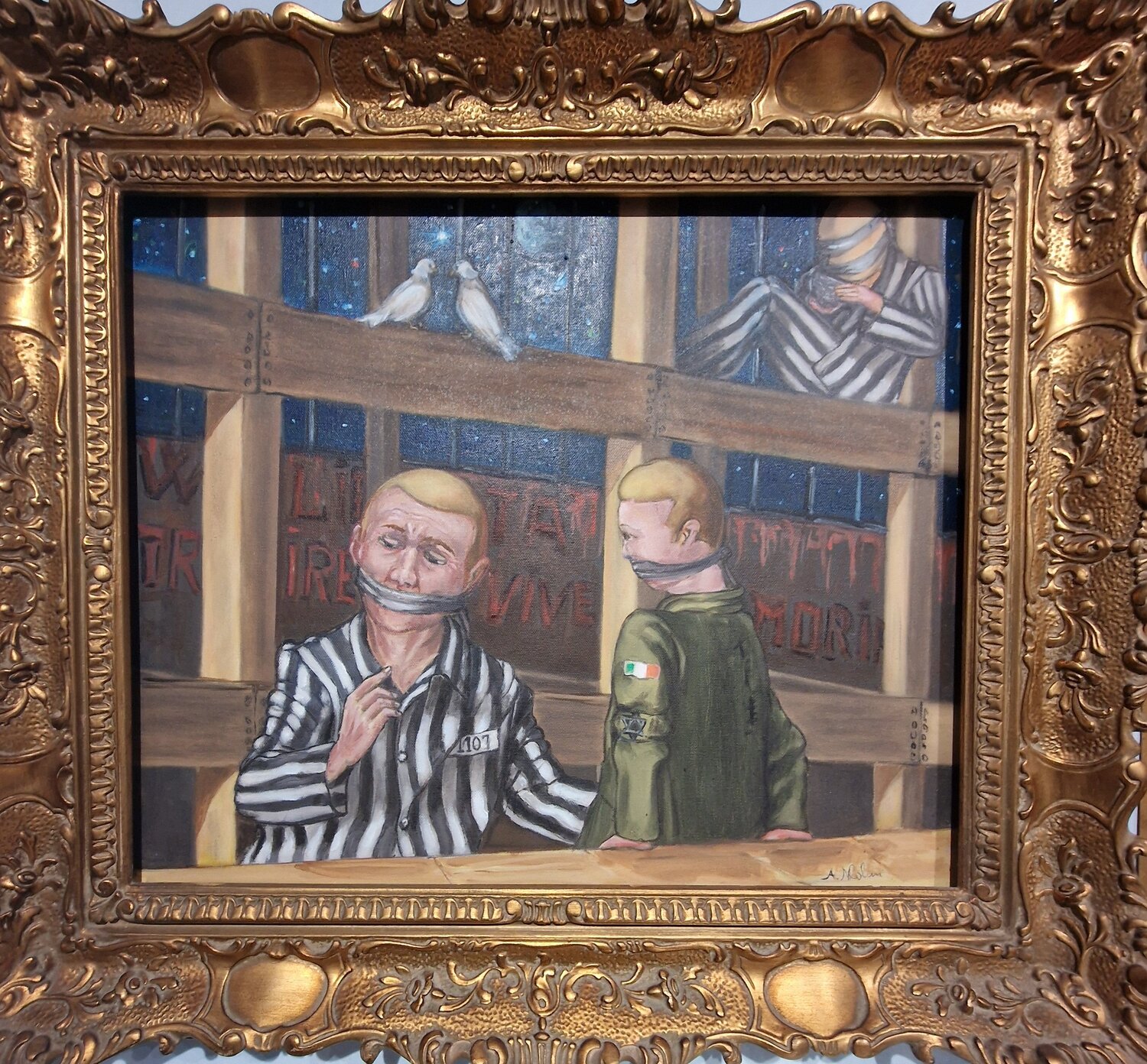 Tradire e vivere o morire 2025 Antonino Nicolini Original painting for sale