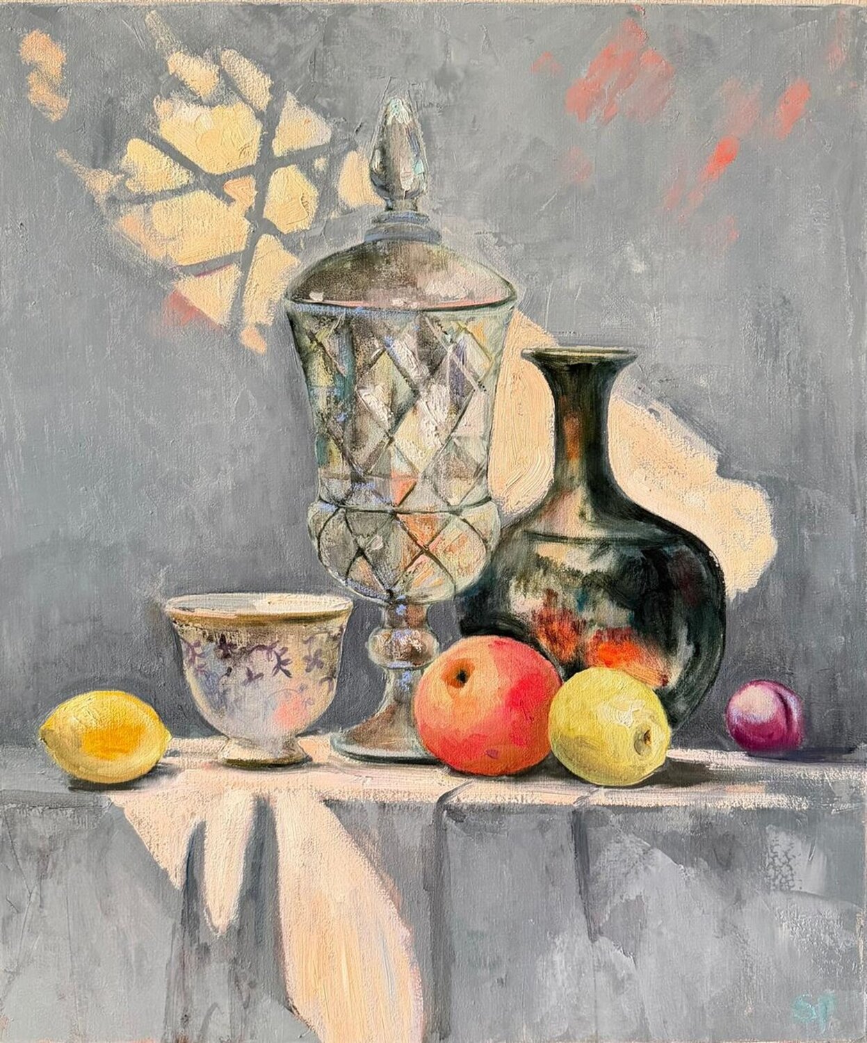 Illuminated Vase Lana Popova Original painting for sale